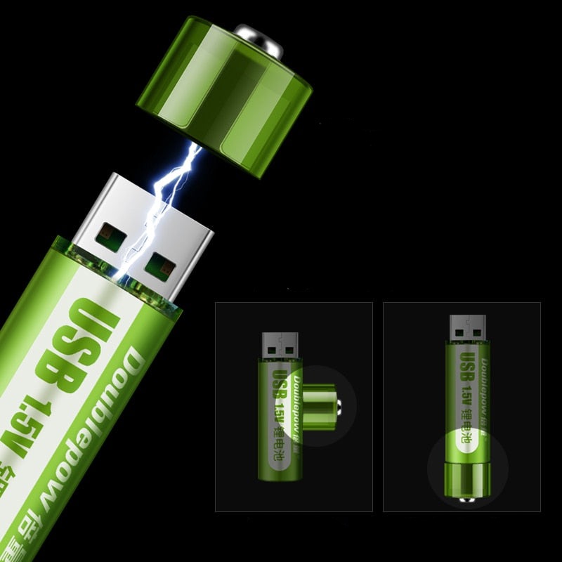 Pilha Doublepow™ Recarregáveis Com Entrada USB