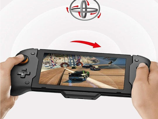Controle Portátil Para Nintendo Switch™- Motor Duplo e Giroscópio Integrado de 6 eixos + À Prova de Suor