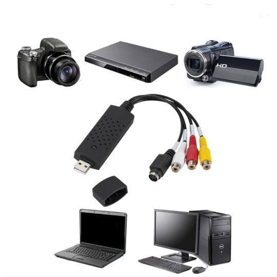 Conversor USB 2.0™ Captura Vídeo+ Aúdio e Imagem