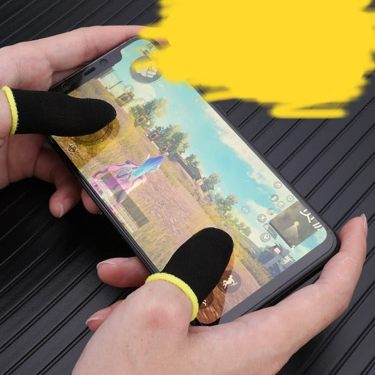 Luva para Controle de Dedo Gamer Para Celular™ - À Prova de Suor + Sensíveis ao Toque