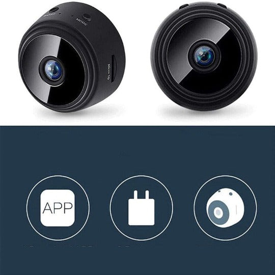 Mini Câmera de Segurança com Controle Wifi™ Imagem Nítida e de Alta Definição