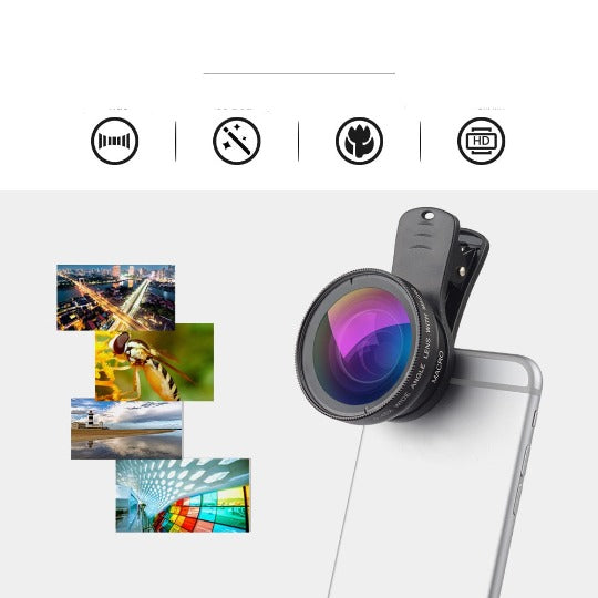 Lente HD Angular Profissional para Celular™ Qualidade das Fotos em Até 10X Mais