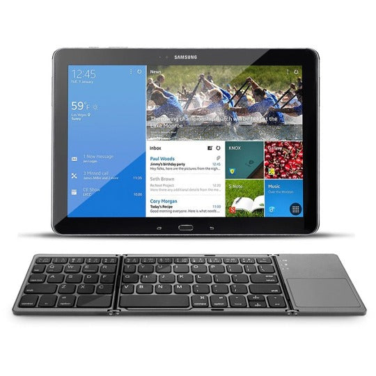 Mini Teclado sem Fio Bluetooth ™ Para Celular, Tablet e PC + Dobrável e Portátil