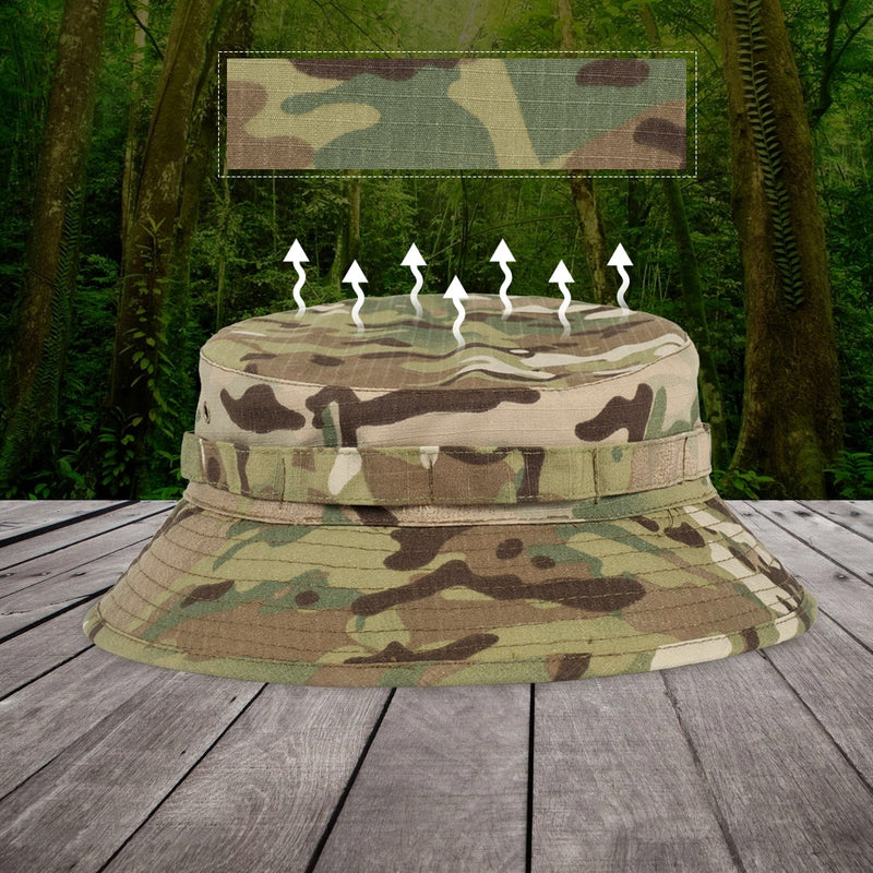 Chapéu Camuflagem Militar™ Ajustável e À Prova de Sol